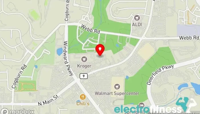 map of 123 Total Fitness Personal trainer, Fitness center, Gym in Milton