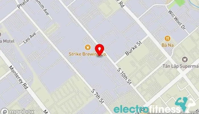 map of 1Blackfitness Fitness center in San Jose