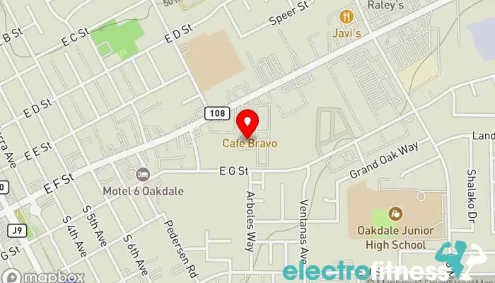 map of 1OAK Health Club Gym in Oakdale