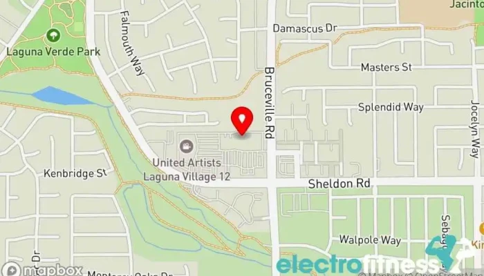 map of 24 Hour Fitness Gym, Fitness center, Indoor swimming pool, Personal trainer, Sauna, Yoga studio in Sacramento