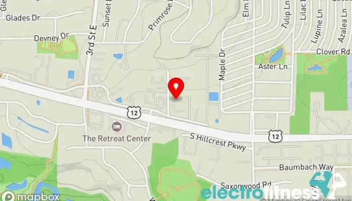 map of A-T Elite Performance Center Sports complex in Altoona