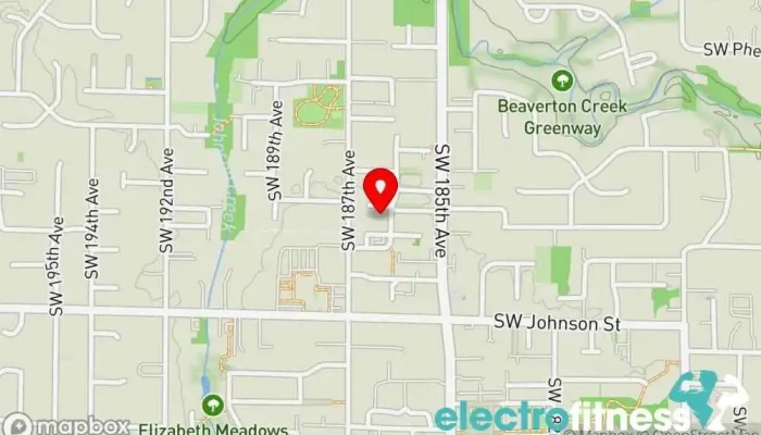 map of Above The Barr Personal Training Personal trainer in Beaverton