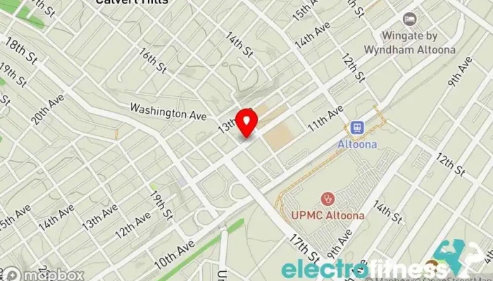 map of Academy of Martial Arts Martial arts school in Altoona