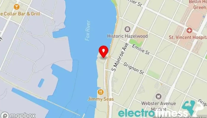 map of Accelerate Fitness Physical fitness program in Green Bay