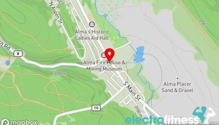 map of Alma's Gym Gym in Alma