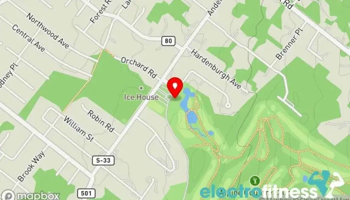 map of Alpine Country Club Country club in Demarest