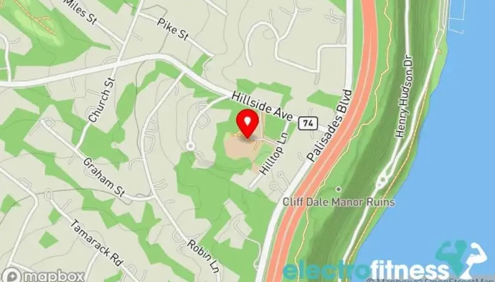 map of Alpine Swim & Racquet Club Club in Alpine