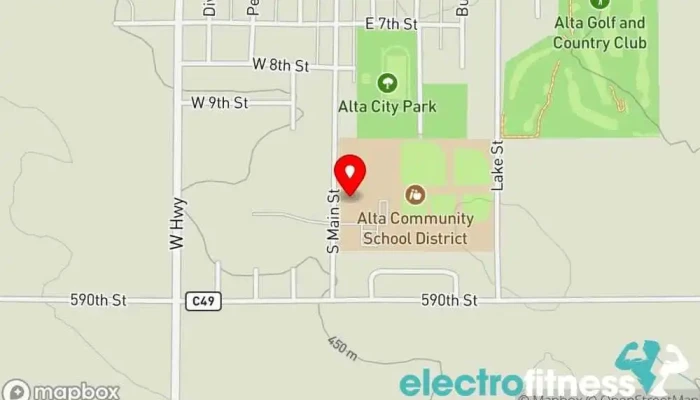 map of Alta Community Library Public library in Alta