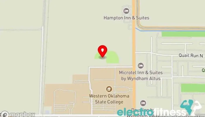 map of Altus Cheer Force Gymnastics center in Altus