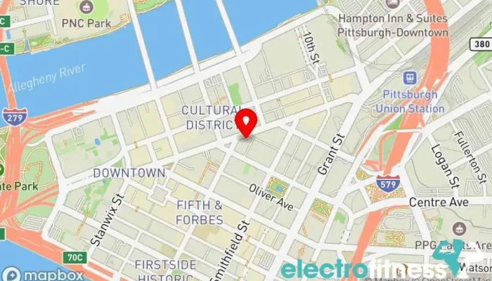 map of Altus Fitness Physical fitness program, Gym, Nutritionist, Personal trainer in Pittsburgh