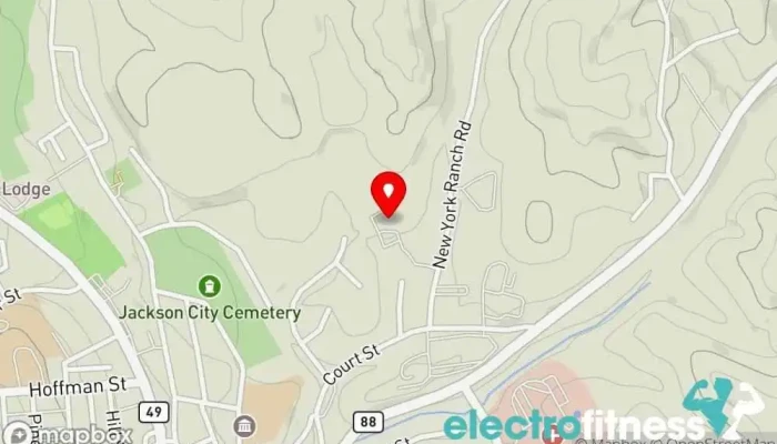 map of Amador Senior Center Senior citizen center in Jackson