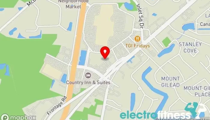 map of American Fitness 24/7 Fitness center, Gym, Personal trainer, Physical fitness program, Weight loss service in Murrells Inlet