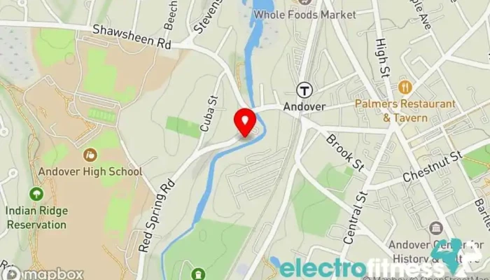 map of Andover Fit Body Boot Camp Fitness center in Andover