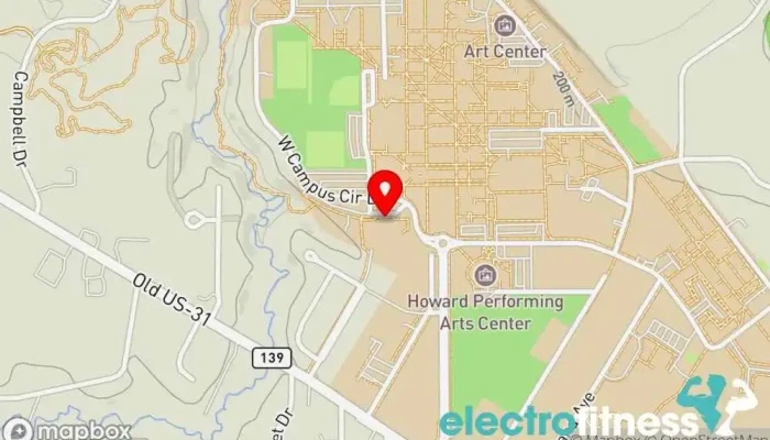 map of Andreasen Center for Wellness Gym in Berrien Springs