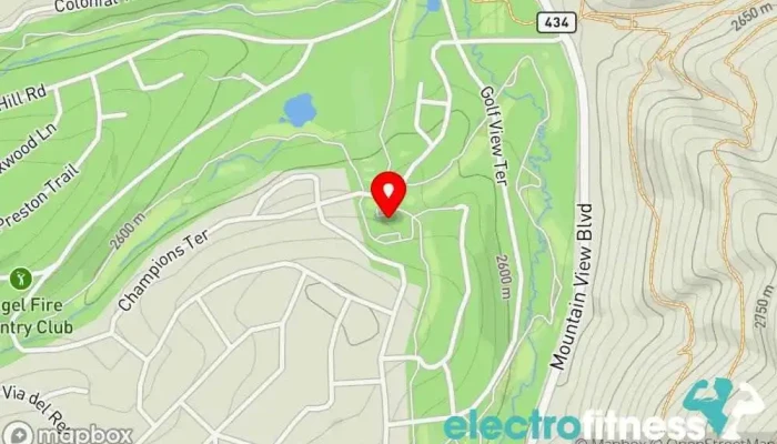 map of Angel Fire Country Club Country club, Golf course in Angel Fire