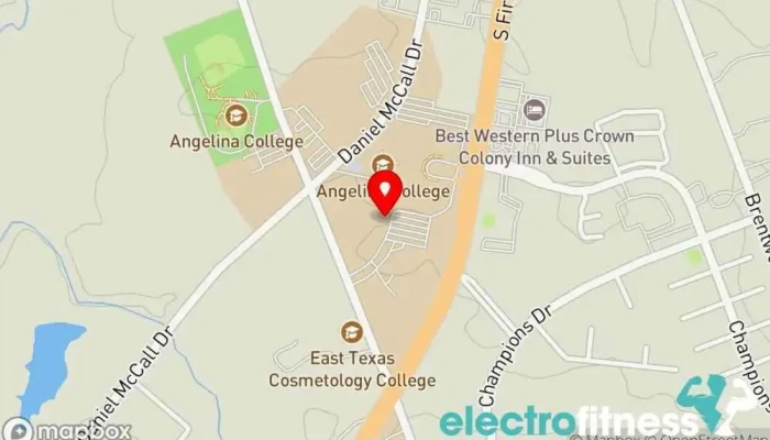 map of Angelina College Community Services (CSS) Community college in Lufkin