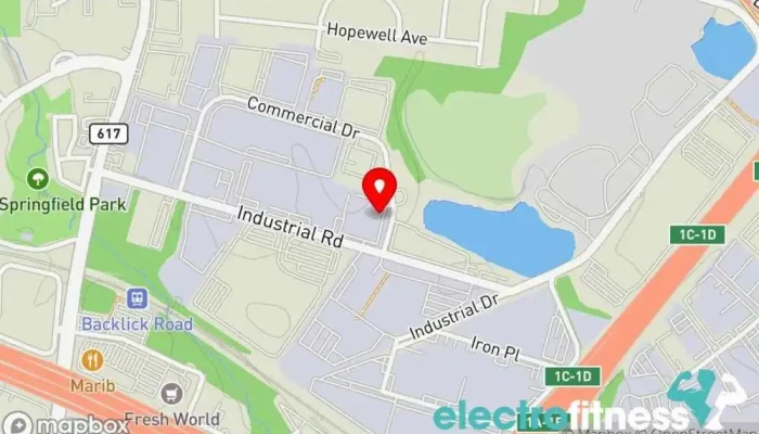 map of Annandale Sports Center Fitness center in Springfield