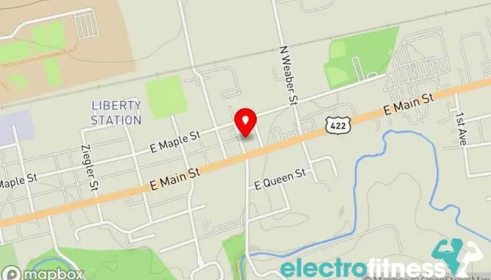 map of Annville Fitness Center Fitness center, Gym, Personal trainer, Senior citizen center in Annville