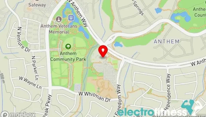 map of Anthem Community Center Community center, After school program, Gym, Rock climbing, Water park, Youth center in Anthem