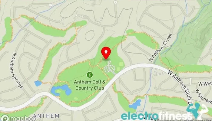 map of Anthem Golf & Country Club Country club, Event venue, Fitness center, Golf club, Golf course, Private golf course, Social club, Swimming pool, Tennis club, Wedding venue in Anthem