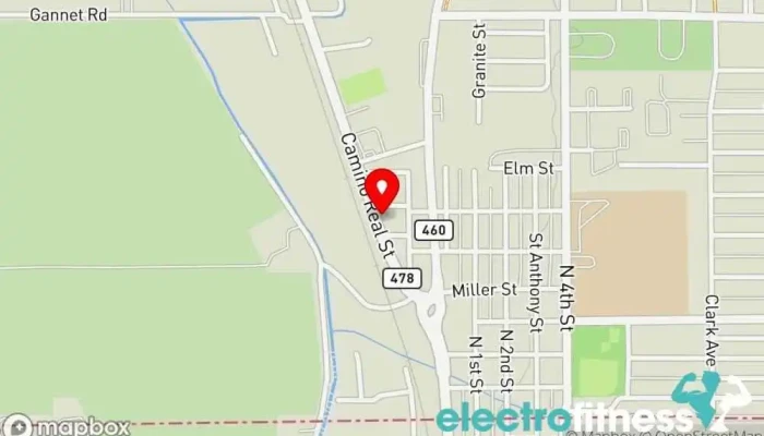map of Anthony Boxing Club Gym in Anthony