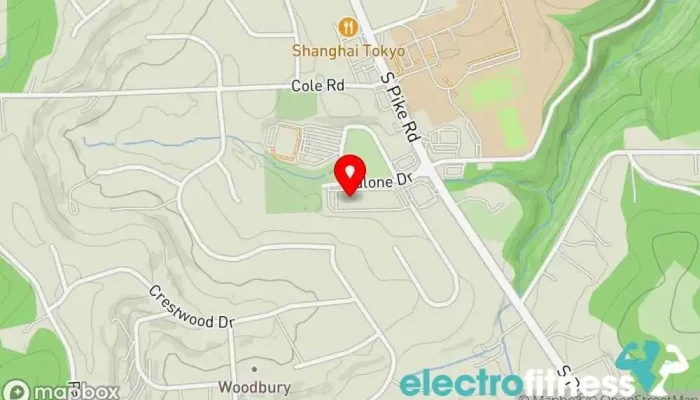 map of Anytime Fitness Gym, Fitness center, Personal trainer, Physical fitness program, Weightlifting area, Women's personal trainer in Sarver