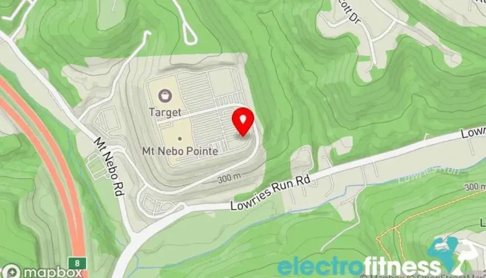 map of Anytime Fitness Gym, Fitness center, Personal trainer, Physical fitness program, Weightlifting area, Women's personal trainer in Pittsburgh