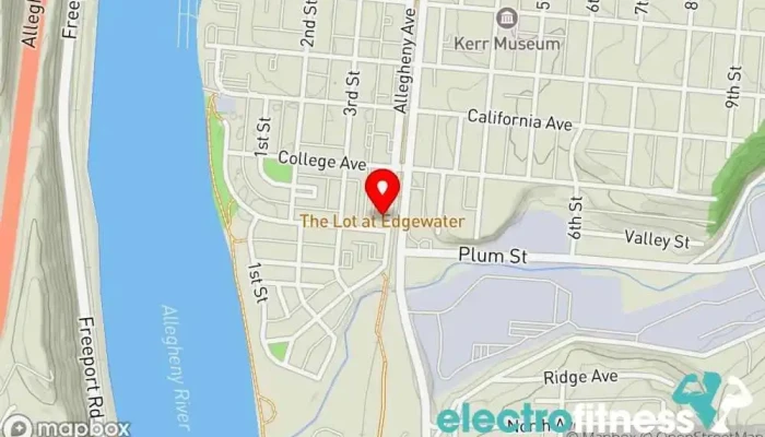 map of Anytime Fitness Gym, Fitness center, Personal trainer, Physical fitness program, Weightlifting area, Women's personal trainer in Oakmont