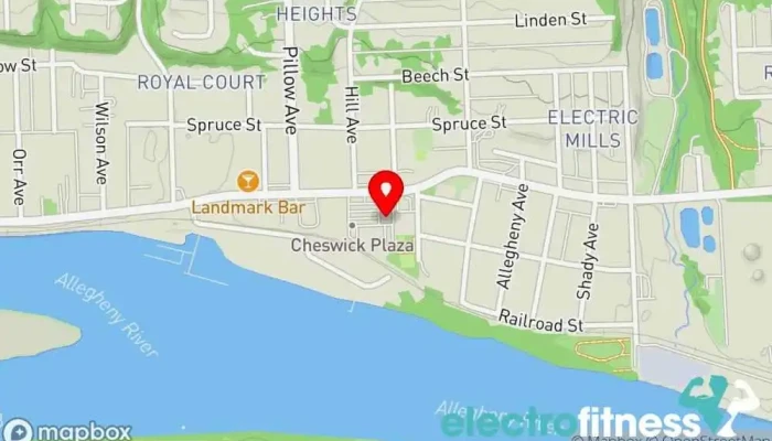 map of Anytime Fitness Gym in Cheswick