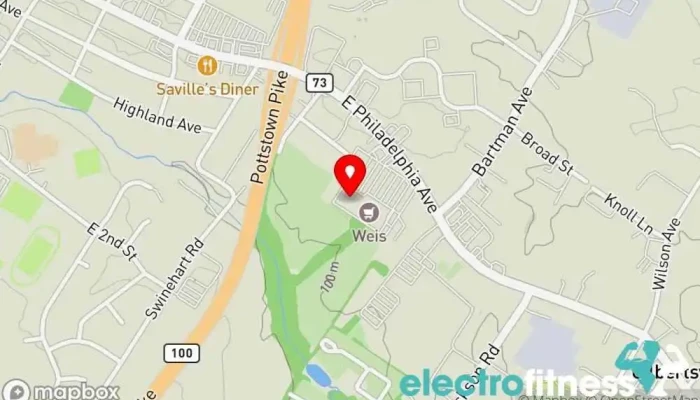 map of Anytime Fitness Gym, Fitness center, Personal trainer, Physical fitness program, Weightlifting area, Women's personal trainer in Gilbertsville