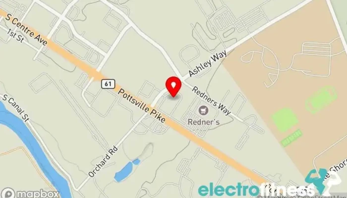 map of Anytime Fitness Gym, Fitness center, Personal trainer, Physical fitness program, Weightlifting area, Women's personal trainer in Leesport