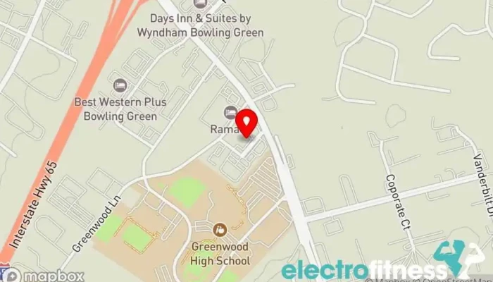 map of Anytime Fitness Gym, Fitness center, Personal trainer, Physical fitness program, Weightlifting area, Women's personal trainer in Bowling Green