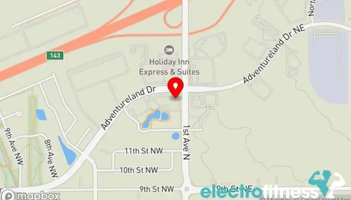 map of Anytime Fitness Gym, Fitness center, Personal trainer, Physical fitness program, Weightlifting area, Women's personal trainer in Altoona