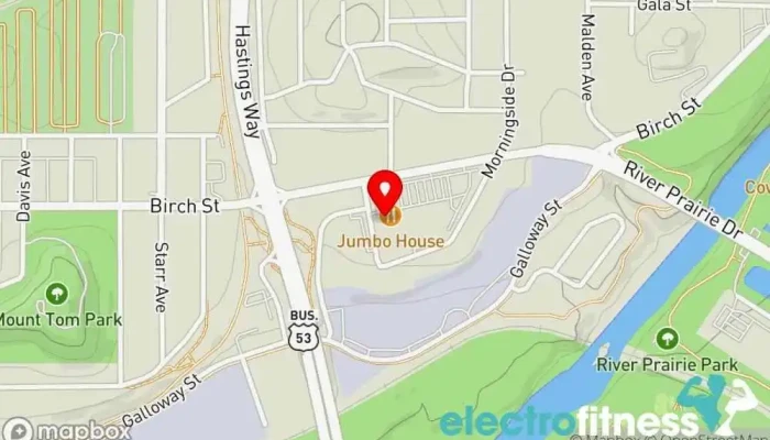 map of Anytime Fitness Gym, Fitness center, Personal trainer, Physical fitness program, Weightlifting area, Women's personal trainer in Eau Claire