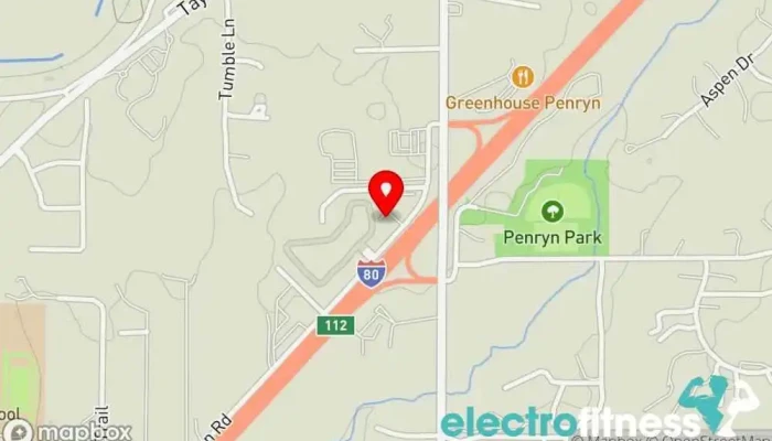 map of Anytime Fitness Gym, Fitness center, Personal trainer, Physical fitness program, Weightlifting area, Women's personal trainer in Loomis