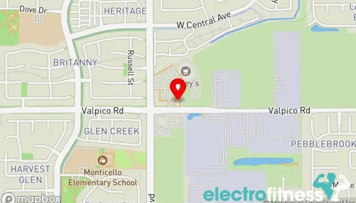 map of Anytime Fitness Gym, Fitness center, Personal trainer, Physical fitness program, Weightlifting area, Women's personal trainer in Tracy