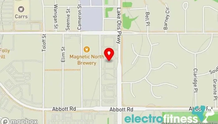 map of Anytime Fitness Gym, Fitness center, Personal trainer, Physical fitness program, Weightlifting area, Women's personal trainer in Anchorage