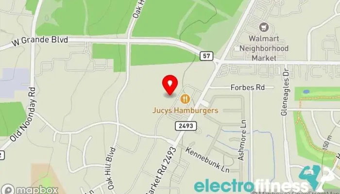 map of Anytime Fitness Gym, Fitness center, Personal trainer, Physical fitness program, Weightlifting area, Women's personal trainer in Tyler