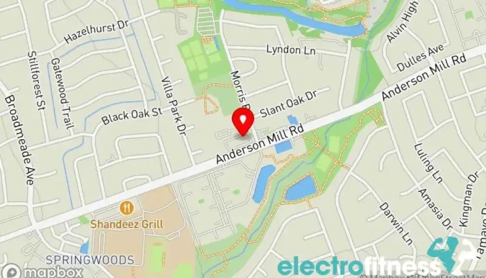 map of Anytime Fitness Gym, Fitness center, Personal trainer, Physical fitness program, Weightlifting area, Women's personal trainer in Austin