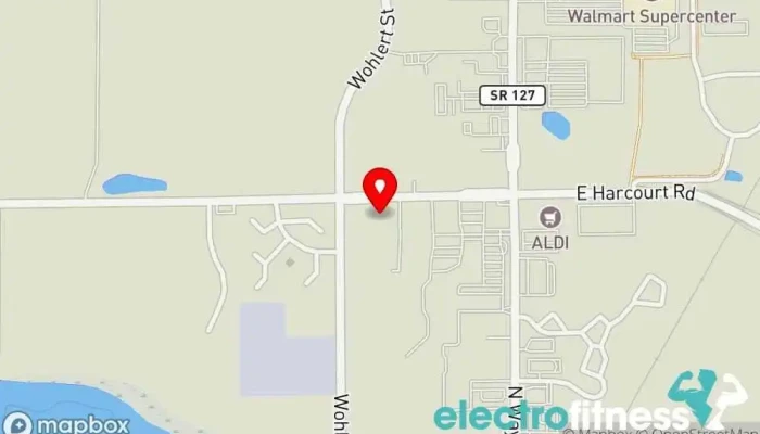 map of Anytime Fitness Gym, Fitness center, Personal trainer, Physical fitness program, Weightlifting area, Women's personal trainer in Angola