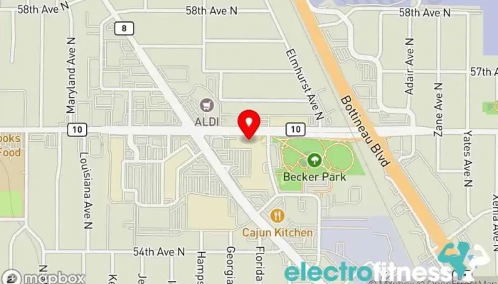 map of Anytime Fitness Gym, Fitness center, Personal trainer, Physical fitness program, Weightlifting area, Women's personal trainer in Crystal
