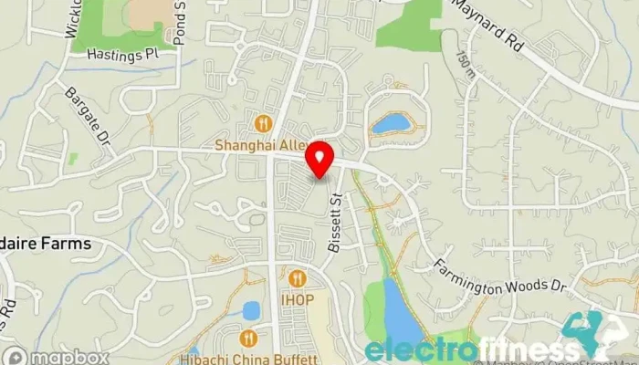 map of Anytime Fitness Gym, Fitness center, Personal trainer, Physical fitness program, Weightlifting area, Women's personal trainer in Cary