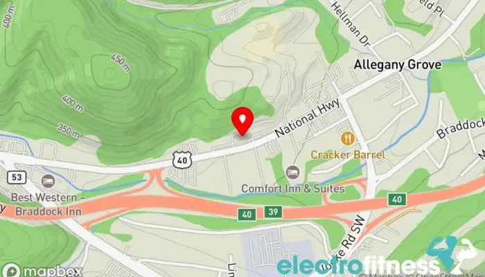 map of AP7 Performance Fitness center in La Vale