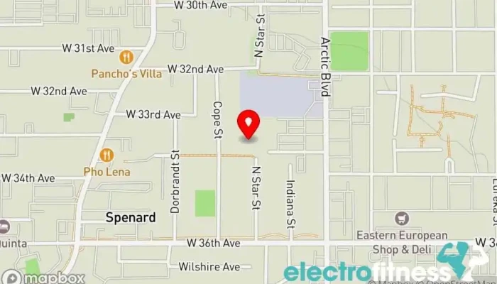map of Arctic Gymnastics Gymnastics center, After school program, Children's party service, Gymnastics club, Preschool in Anchorage