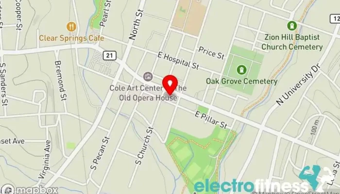 map of Arrie Allen Tucker, Yoga. Massage. Meditation. Massage therapist, Yoga studio in Nacogdoches