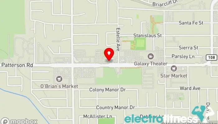 map of Aspen Fitness 24-7 Gym, Fitness center, Personal trainer in Riverbank