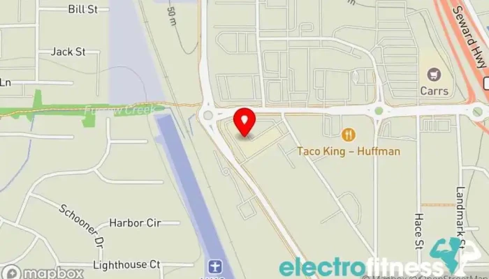 map of Aurora Kids Gymnastics center in Anchorage