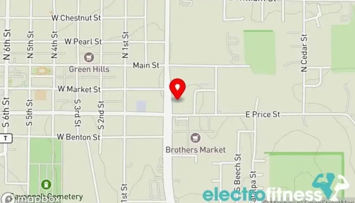 map of Back to fitness Gym in Savannah