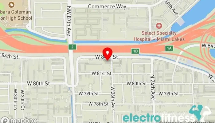 map of Beyoutiful Beast Fitness Gym in Hialeah