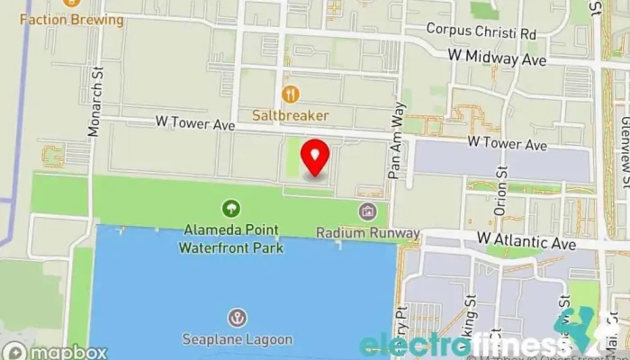 map of Bladium Sports & Fitness Club Fitness center, Boxing gym, Children's party service, Event venue, Gym, Soccer field, Soccer practice, Summer camp organizer in Alameda